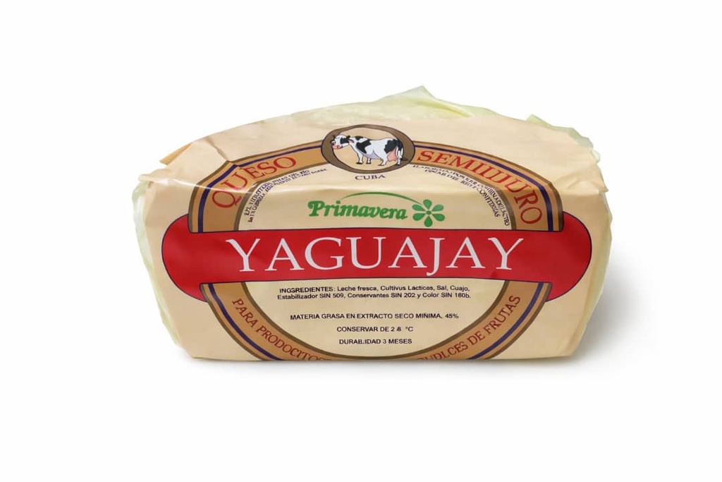 Queso Yaguajay Semiduro 0.5kg 