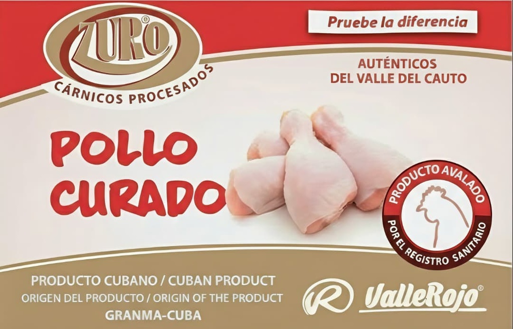 Pollo Curado paquete de 0.5 - 1 Kg